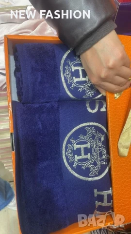 Памучни Хавлии -2бр с Кутия ✨ Barbie ✨ Victoria Secret ✨ Hermes ✨, снимка 9 - Хавлиени кърпи - 50944502