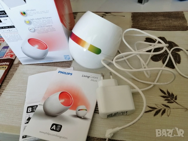 RGB LED лампа PHILIPS LivingColors Micro, снимка 7 - Лед осветление - 52921478