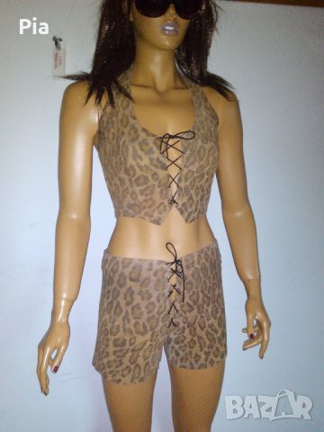 Костюм от естествена кожа handmade, снимка 1