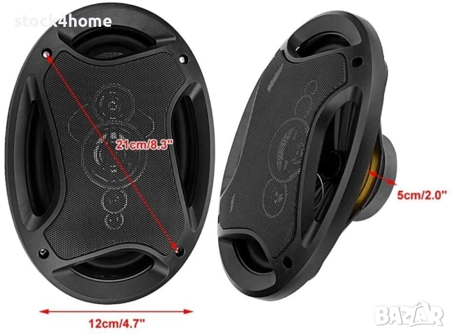 Комплект Автомобилни говорители, Трилентови, Елипсовидни, 800W, 6x9", снимка 7 - Аксесоари и консумативи - 52231469