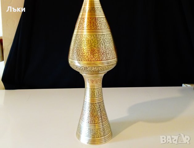 Бронзова ваза,клетъчен емайл 31 см. , снимка 6 - Вази - 31768678