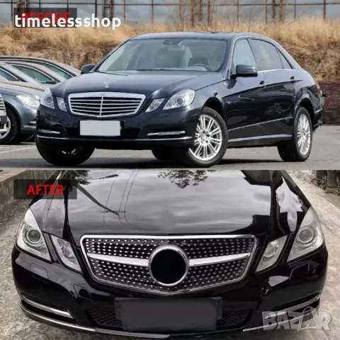Решетка Mercedes W212 09-12 г.  Цена 180 лв. с включена емблема., снимка 2 - Части - 50073060