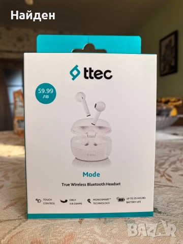 Нови Bluetooth безжични слушалки ttec AirBeat