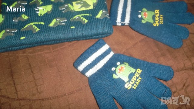 Нов комлект шапка и ръкавички, снимка 2 - Шапки, шалове и ръкавици - 39005682