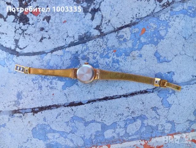 Позлатен  дамски часовник Glashutte, снимка 5 - Дамски - 56359088