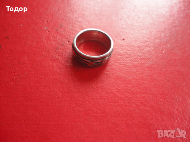 Уникален двоен въртящ сребърен пръстен 925, снимка 3 - Пръстени - 44619625