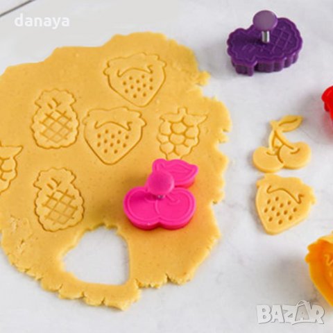 1684 Форми за сладки плодове резци с бутало, снимка 3 - Форми - 30062464