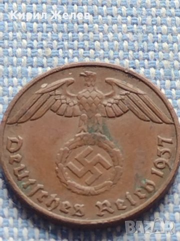 Монета 1 райхсфенинг 1937г. Германия Трети Райх с СХВАСТИКА за КОЛЕКЦИЯ 26700, снимка 7 - Нумизматика и бонистика - 42822411