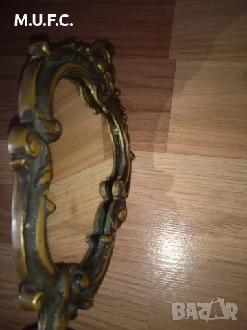 Бронзово огледало 1910 Арт нуво оригинално, снимка 9 - Антикварни и старинни предмети - 54172402