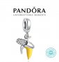 Талисман Пандора сребро 925 Pandora Peeled Banana. Колекция Amélie, снимка 1 - Гривни - 39212722