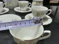 Стар български костен порцелан Бононя сервиз за кафе , снимка 9