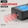 Лазерна ролетка Електронна дигитална с дисплей 120м обхват далекомер рулетка, снимка 3