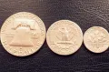 Half,Quarter & Dime-USA-1952г.Сребро!, снимка 4