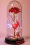 Роза в стъкленица с мече и сърце/роза в стъкленица/вечна роза, снимка 2
