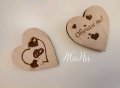 ❤️💍❤️ЩЕ СЕ ОМЪЖИШ ЛИ ЗА МЕН ❤️💍❤️ 💎надпис 💎Гравирани дървени сърца, снимка 5