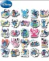 50 бр Лило и Стич lilo stitch самозалепващи лепенки стикери за украса декор картонена торта парти, снимка 15