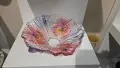 Цветна стъклена фруктиера , снимка 1
