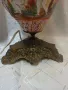 Антикварна висока настолна лампа Capodimonte, снимка 7
