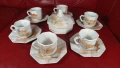 Порцеланов сервиз за кафе, 6 чашки, 6 чинийки, захарничка с капаче, снимка 1