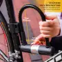Катинар / ключалка за велосипед SIGTUNA U-Lock с 1,2 м стоманена верига и 3 ключа – жълт НОВ, снимка 2