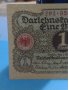 Рядка банкнота една марка 1920 година Германия с червен печат за колекция - 18840, снимка 3