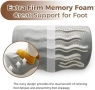 Нова поставка Ергономична възглавница за крака офис дом мемори пяна сива, снимка 3