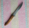 Кухненски нож с дръжка от еленски рог, дължина 27 см., снимка 1