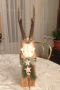 Красива декорация с трофей сръндак и висулка с рог, Германия, снимка 1 - Декорация за дома - 36571800