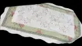 Приказен комплект от плътно и тежко памучно покривало + калъфка с извити краища в прекрасен винтидж , снимка 2