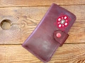Ръчно изработен дамски кожен портфейл , снимка 1