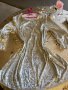 Кадифена плюшена нова  мека хамелеон бяла туника блуза , снимка 2