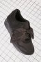 Нови черни сатенени обувки с панделка, снимка 1 - Дамски ежедневни обувки - 42480190