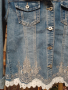 Дънково яке, ново номер L с красива бродерия ., снимка 2
