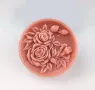 Кръг цветя рози божур силиконов молд форма фондан шоколад сапун гипс свещ, снимка 5