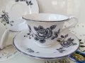 Кафе за двама - порцеланови чаши с черни рози , снимка 3