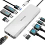 Докинг станция за лаптоп, WAVLINK 10G USB C хъб с двоен HDMI, 100W PD вход, 10Gbps USB-A/C 3.2, снимка 1