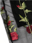 Рокля на рози, Черна рокля с бродерия, Флорална рокля, снимка 2