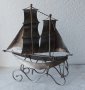 Стойка за бутилка с форма на кораб с платна, яхта, метална фигура - голяма от метал, снимка 15