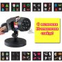 ЛЕД проектор Slide Show Laser Light, Статичен и подвижен, 3D холографски ефект, Външен и вътреше, снимка 2