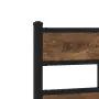 vidaXL Метална рамка за легло, без матрак, опушен дъб, 120x200 см, снимка 7