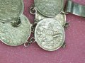 ЧАСТ от СТАРИННА СРЕБЪРНА ГРИВНА със СТАРИ СРЕБЪРНИ МОНЕТИ са ЦАР ФЕРДИНАНД РЪЧНА РЕТРО РАБОТА 41932, снимка 8