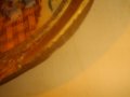Старинен Елипсовиден/Елипса Гоблен-Вилеров-325х275мм-Рамкиран-Коте в Панер-Отличен, снимка 14