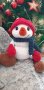 Плетен снежен човек от бебешка плюшена прежда , снимка 1 - Плюшени играчки - 39555454