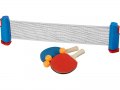 НОВИ! Комплект за тенис на маса от 6 части, сгъваема мрежа, хилки, топчета