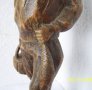  пластика дърво дърворезба фигура рибар, жена, вол, животно, снимка 2
