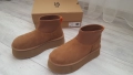 Нови дамски кожени високи боти UGG CLASSIC MINI DIPPER Shestnut р-р 39, снимка 3