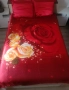Сатенени чаршафи с рози, снимка 1