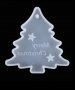 Merry Christmas Коледен Коледна Елха силиконов молд с вдлъбнатина за фондан шоколад смола висулка, снимка 2