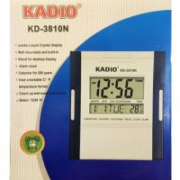Голям настолно-стенен мултифункционален електронен часовник KADIO KD-3810N, снимка 2 - Друга електроника - 40006683
