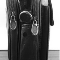 Мъжка кожена чанта  от естествена кожа с капак  4 варианта, снимка 3 - Чанти - 38693696